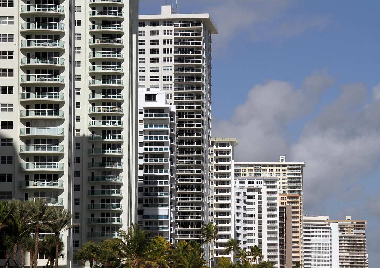 Apartment buildings in West Palm Beach